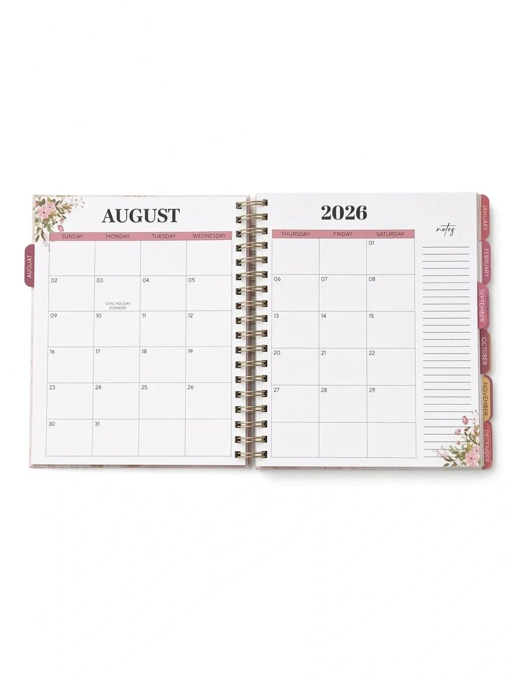 The Creative Expert 17-Month Hummingbird floral Planner Aug 2026–Dec 2027 NEW
